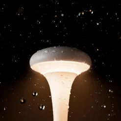 LED-Akkutischleuchte Nudrop mini, schneeweiß, IP54, dimmbar