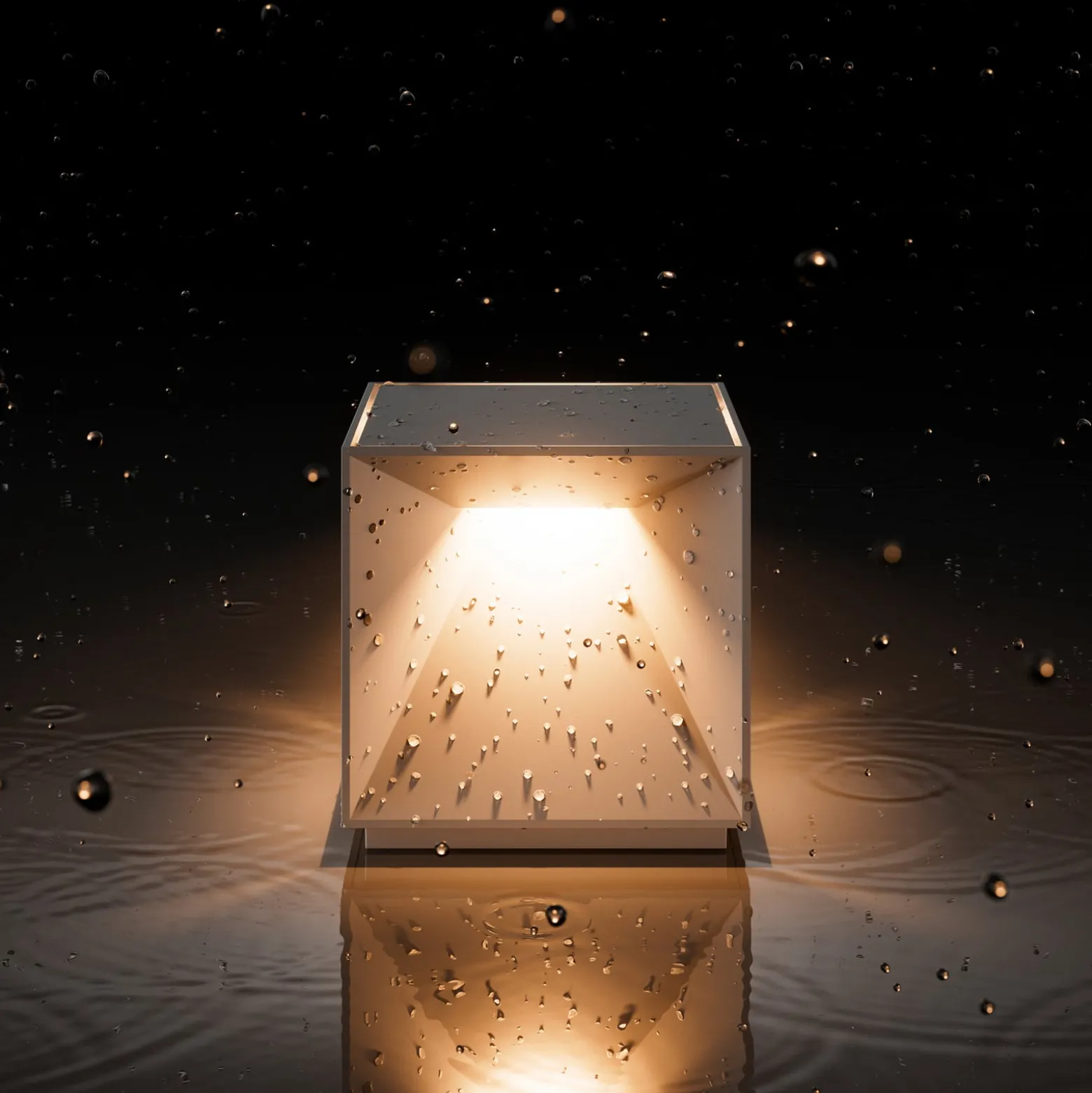 LED-Akku-Tischleuchte Nutalis, nachtschwarz, IP54, dimmbar