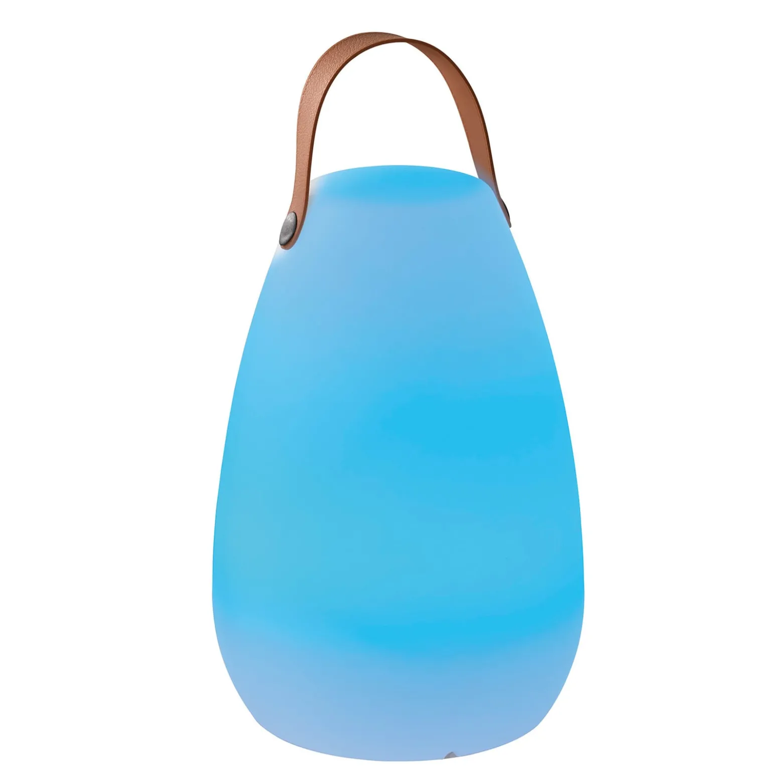LED-Akku-Tischleuchte Ruby, Ø 18 cm, weiß, IP44, RGB dimmbar