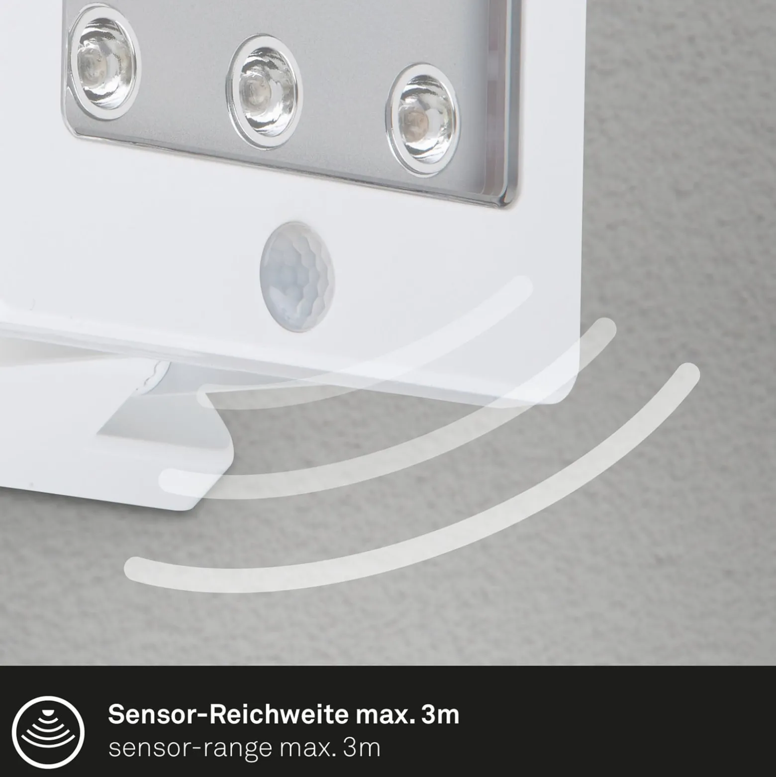 LED-Außenstrahler Kollig mit Sensor, IP54, weiß