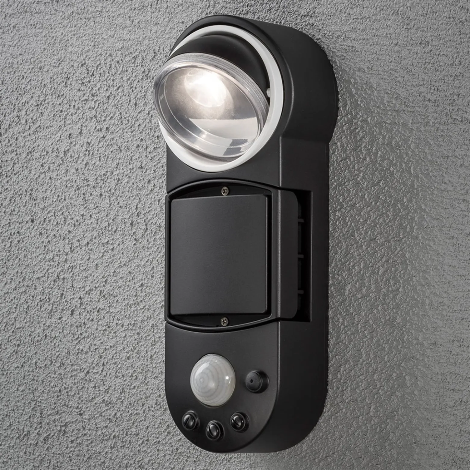 LED-Außenstrahler Prato Batteriebetrieb 10cm breit