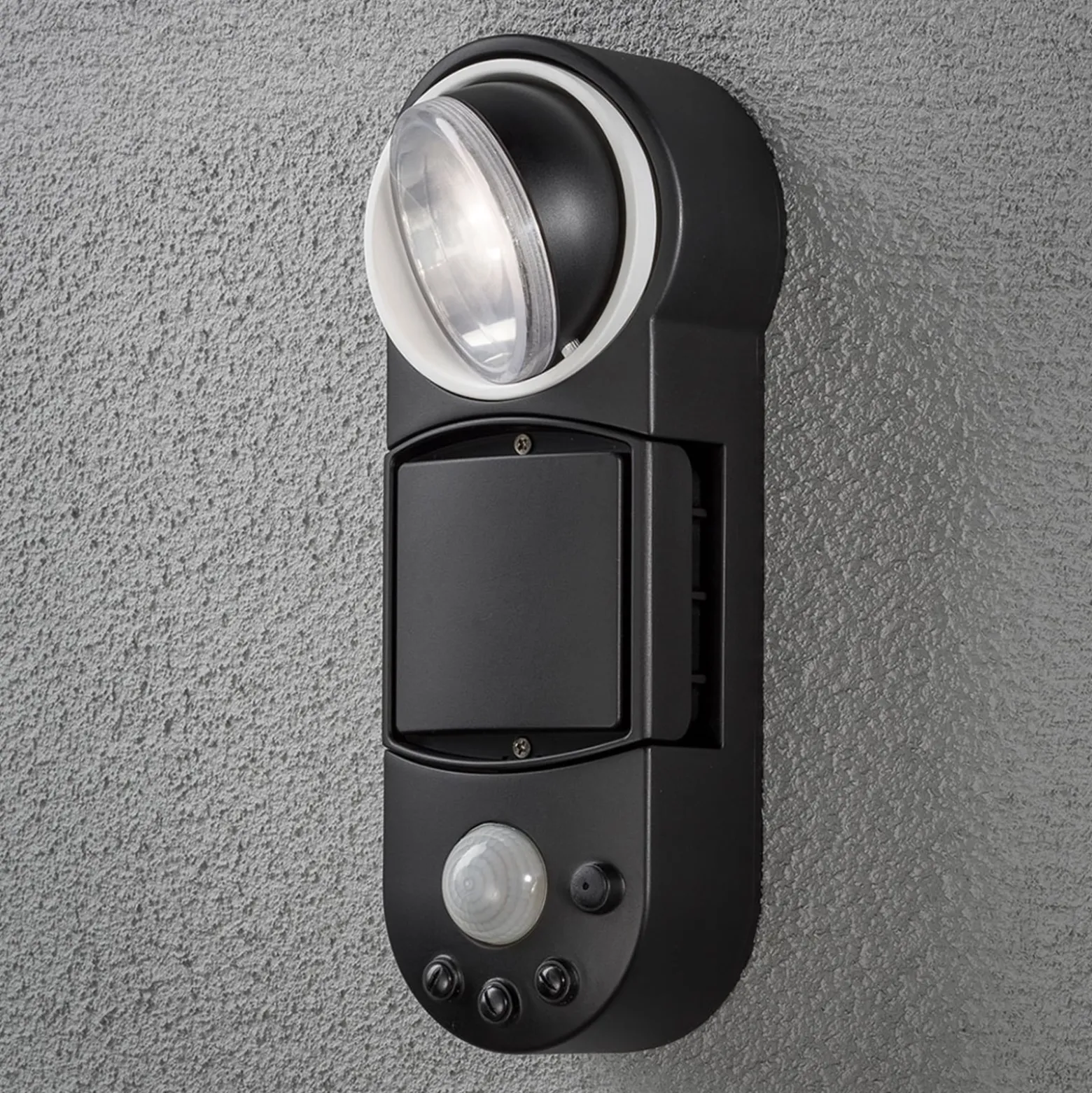 LED-Außenstrahler Prato Batteriebetrieb 10cm breit