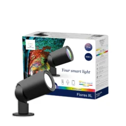LED-Außenstrahler tint Flores XL, IP44, CCT, RGB