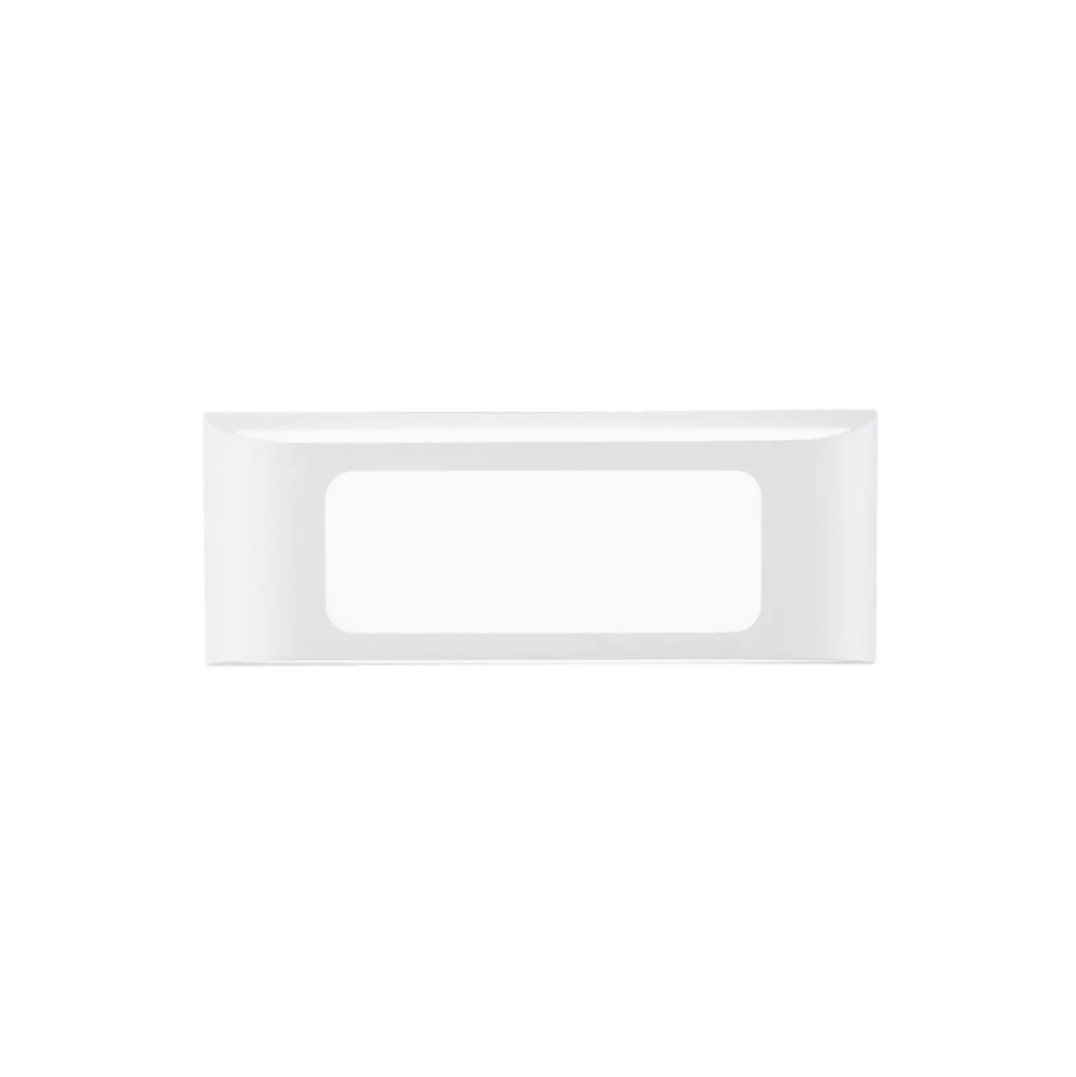 LED-Außenwandlampe DESERT, weiß, Breite 25 cm, Metall