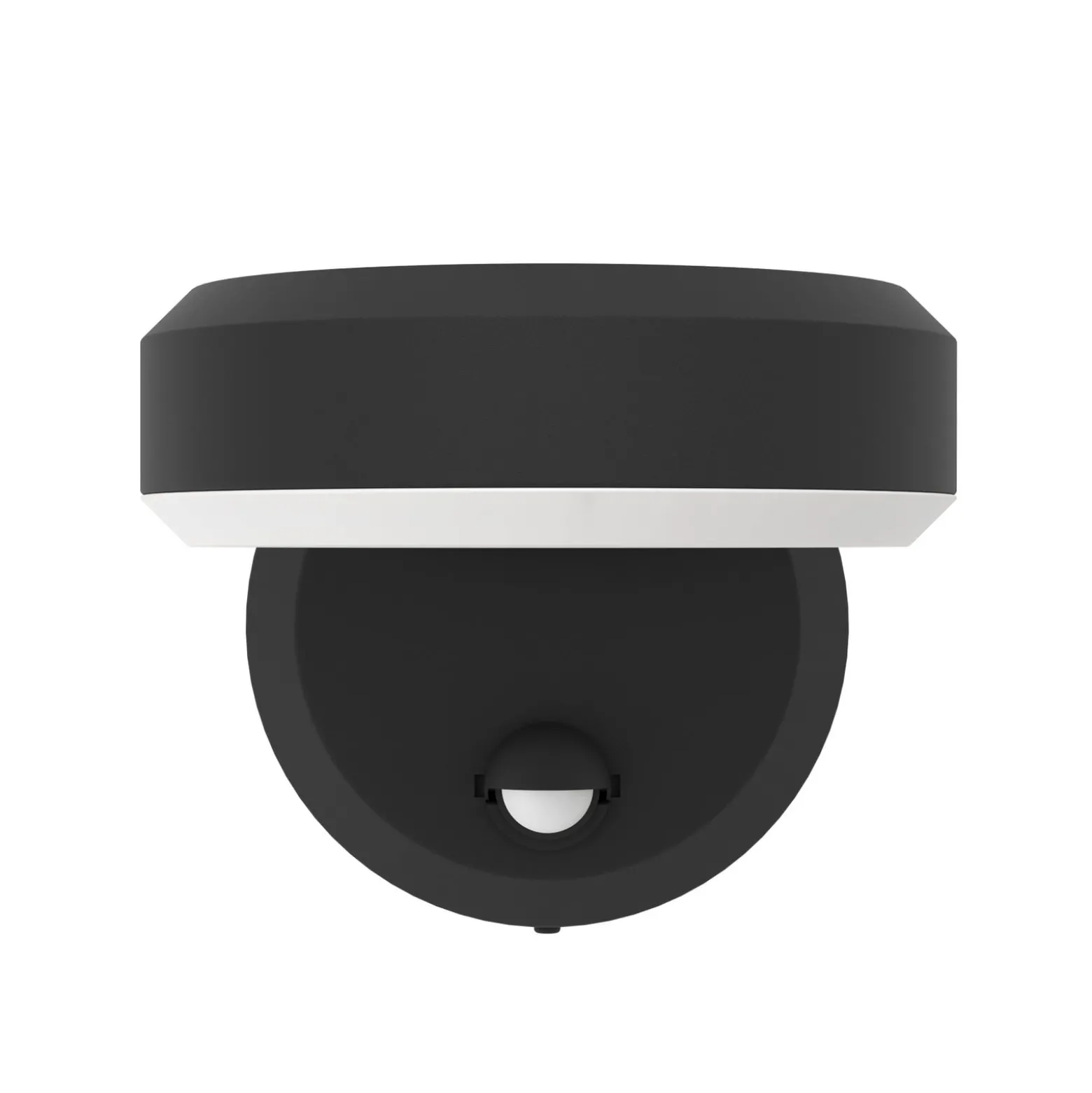 LED-Außenwandlampe Fornaci, schwarz, Breite 16 cm, Sensor