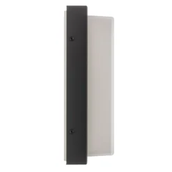LED-Außenwandleuchte Babett, Edelstahl, Glas, Sensor