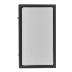 LED-Außenwandleuchte Babett, Edelstahl, Glas, Sensor