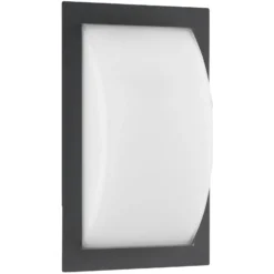 LED-Außenwandleuchte Ivett, graphit, Bewegungsmelder