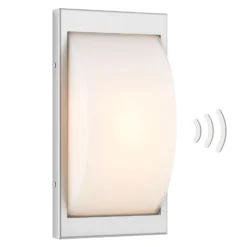 LED-Außenwandleuchte 068LEDSEN, Edelstahl, Sensor