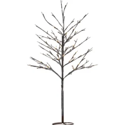 LED-Baum Alex im verschneiten Look, Höhe 90 cm