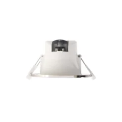 LED-Deckeneinbauleuchte Acrux, Ø 10 cm, silber matt, CCT