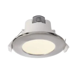 LED-Deckeneinbauleuchte Acrux, Ø 10 cm, silber matt, CCT