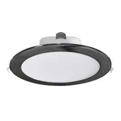LED-Deckeneinbauleuchte Acrux, Ø 24 cm, schwarz, CCT