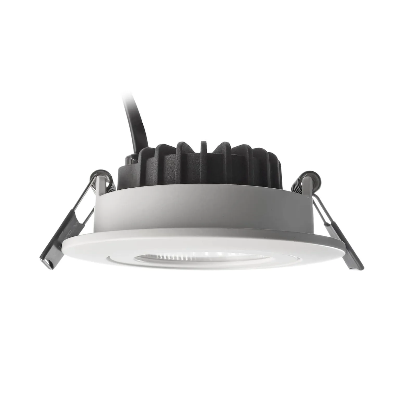 LED-Deckeneinbauleuchte Dione, IP44, 3.000 K, weiß, dimmbar