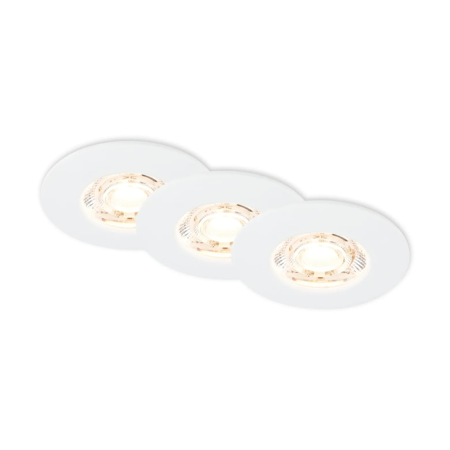 LED-Deckeneinbauspot Kulana Mini IP44 3er weiß
