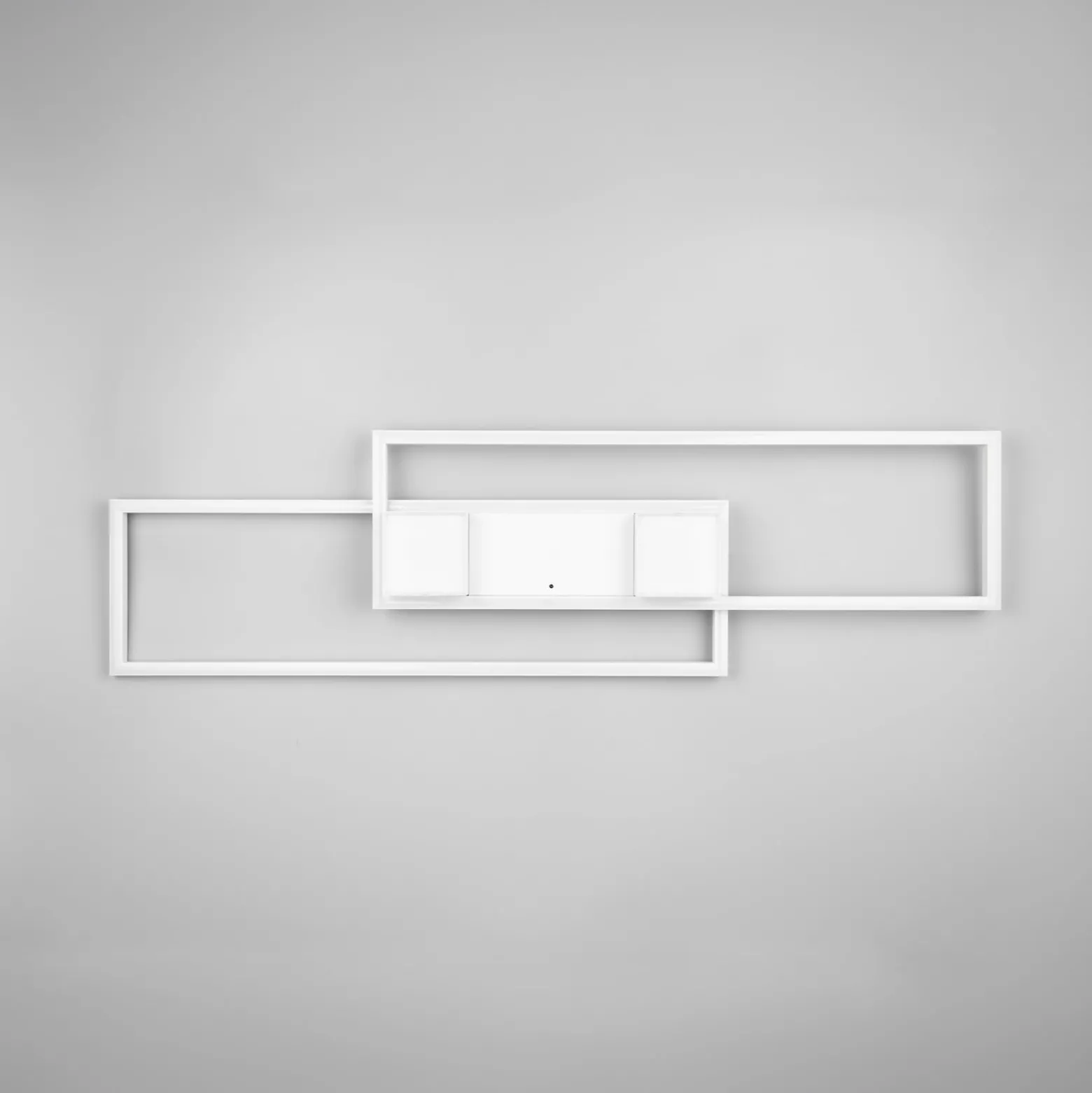 LED-Deckenlampe Albany, weiß, 100 x 28 cm, Alu, CCT, dimmbar