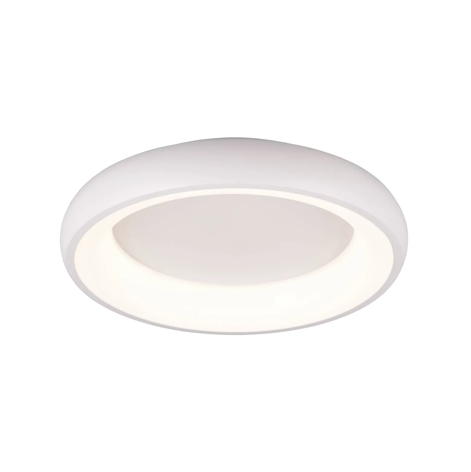LED-Deckenlampe Cardona, Ø 46,5 cm, weiß matt, Metall, CCT