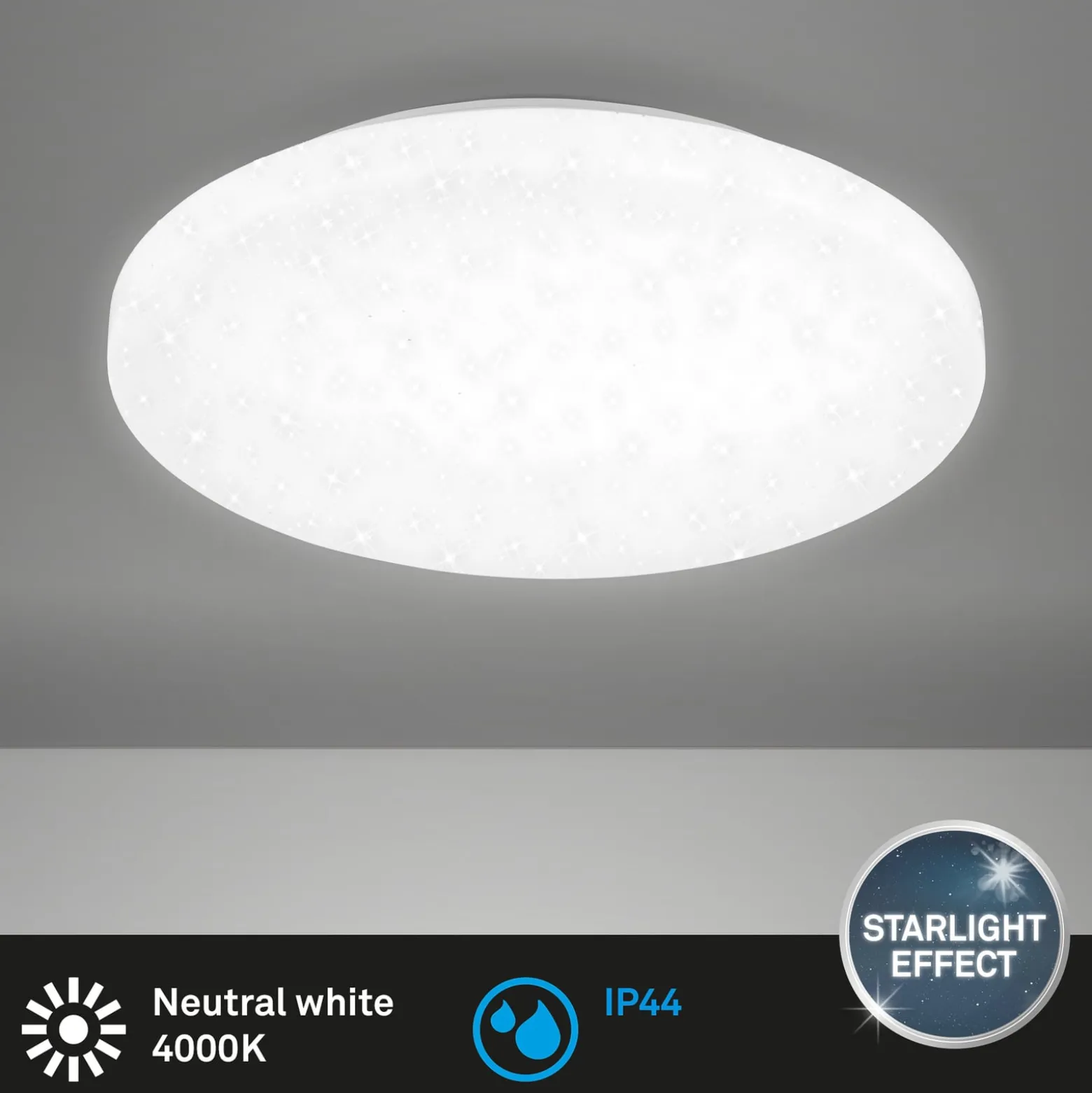 LED-Deckenlampe Case IP44 Sternenhimmel 840 Ø 40cm