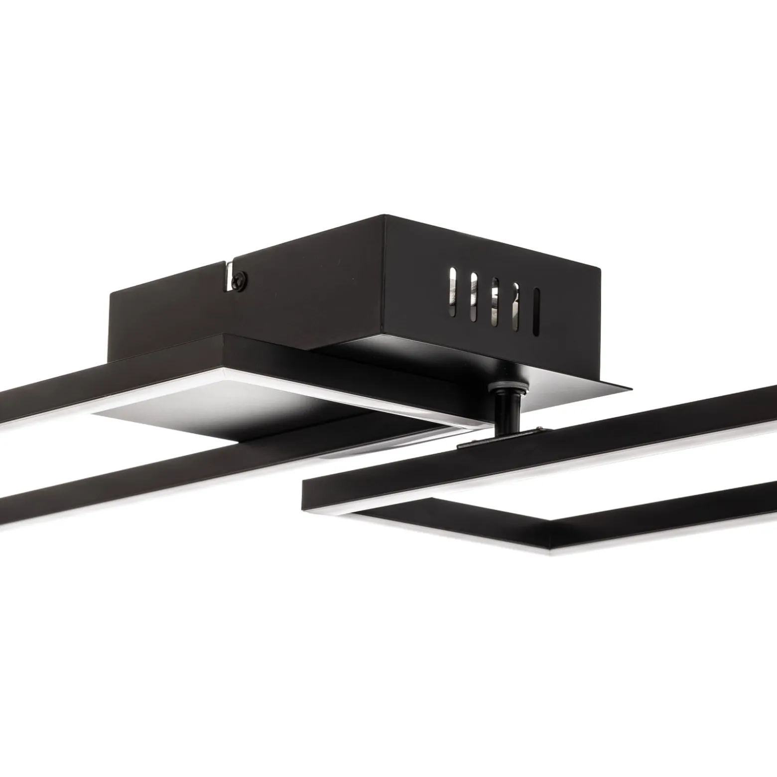 LED-Deckenlampe Frame, Fernbedienung, schwarz