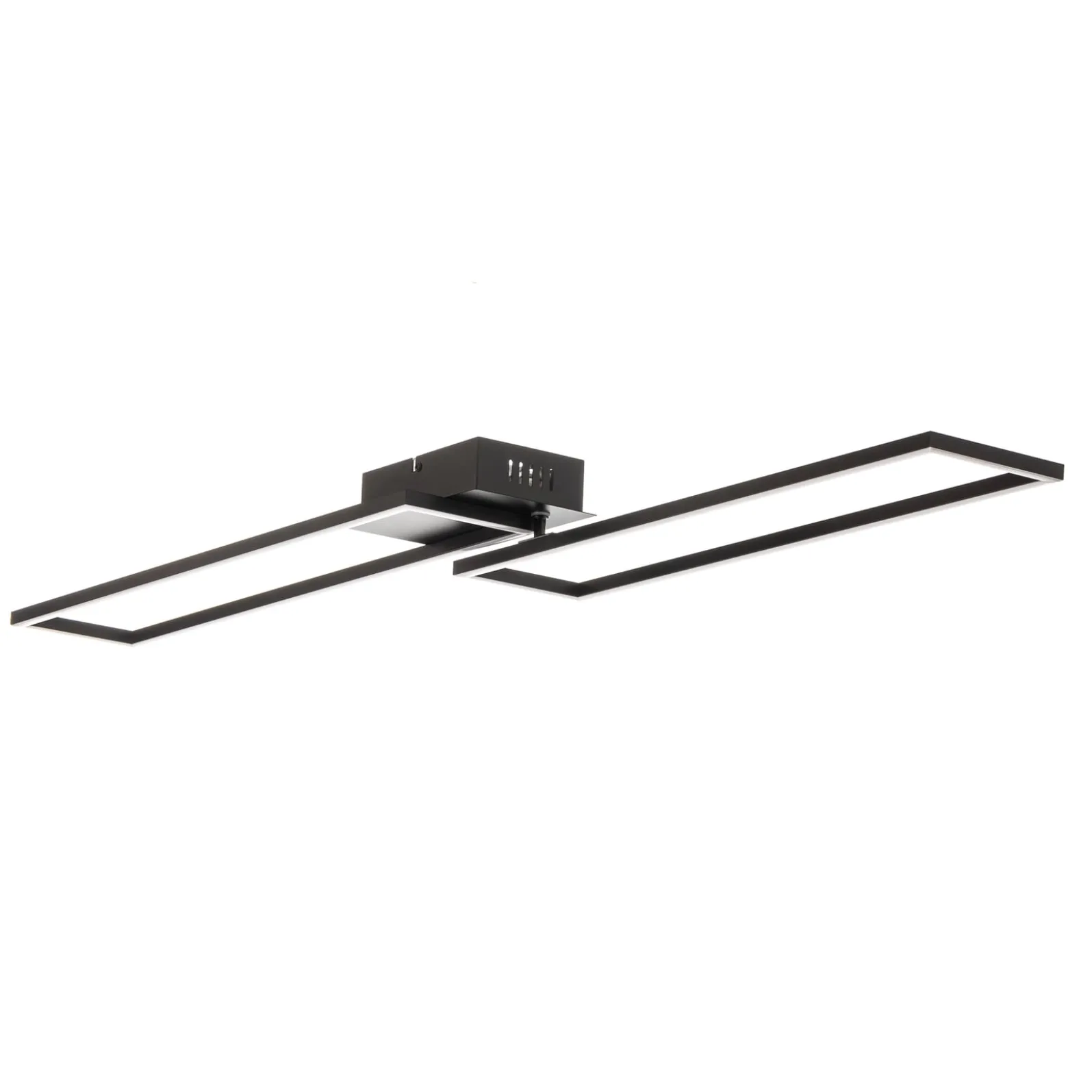 LED-Deckenlampe Frame, Fernbedienung, schwarz
