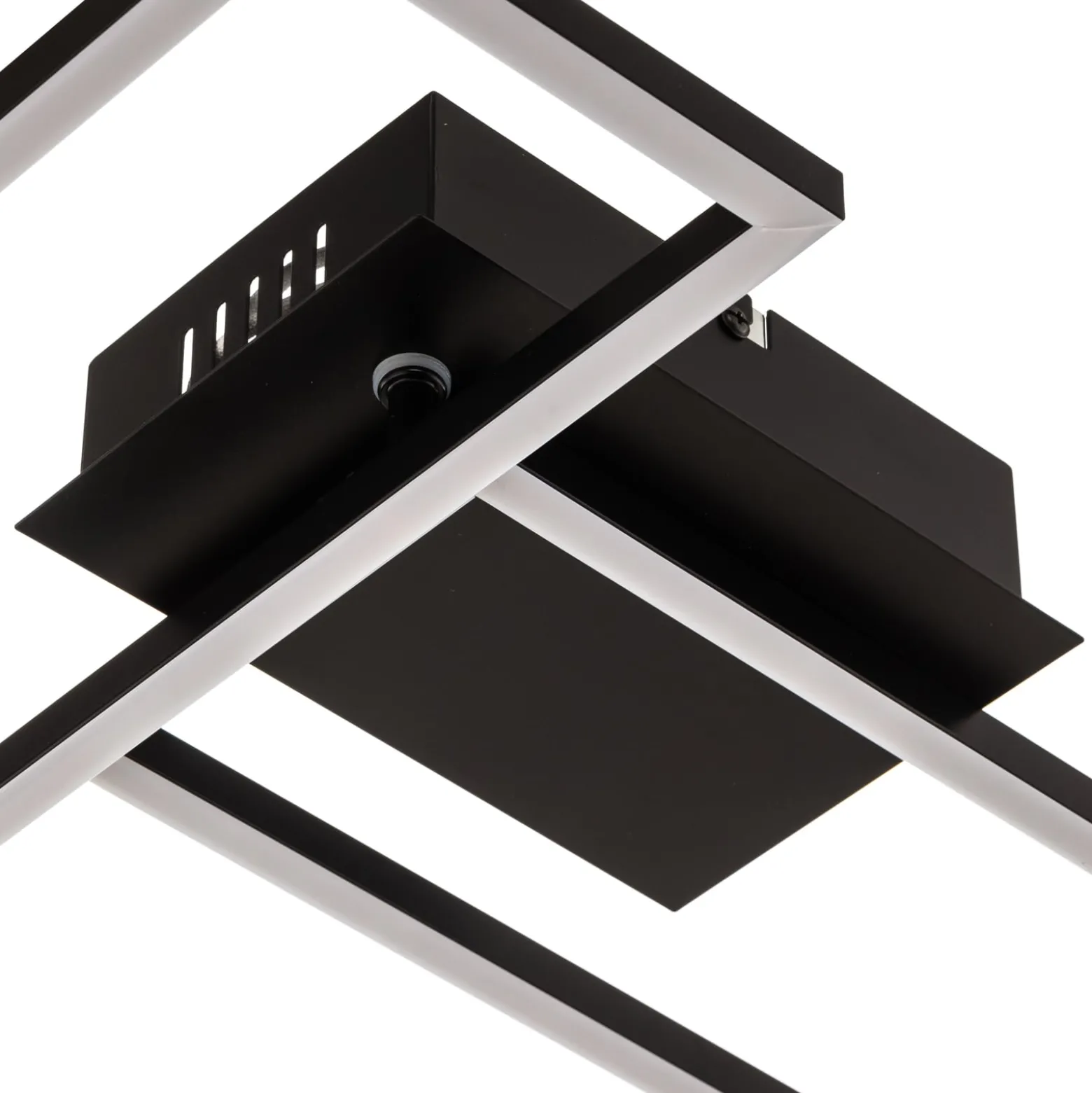 LED-Deckenlampe Frame, Fernbedienung, schwarz