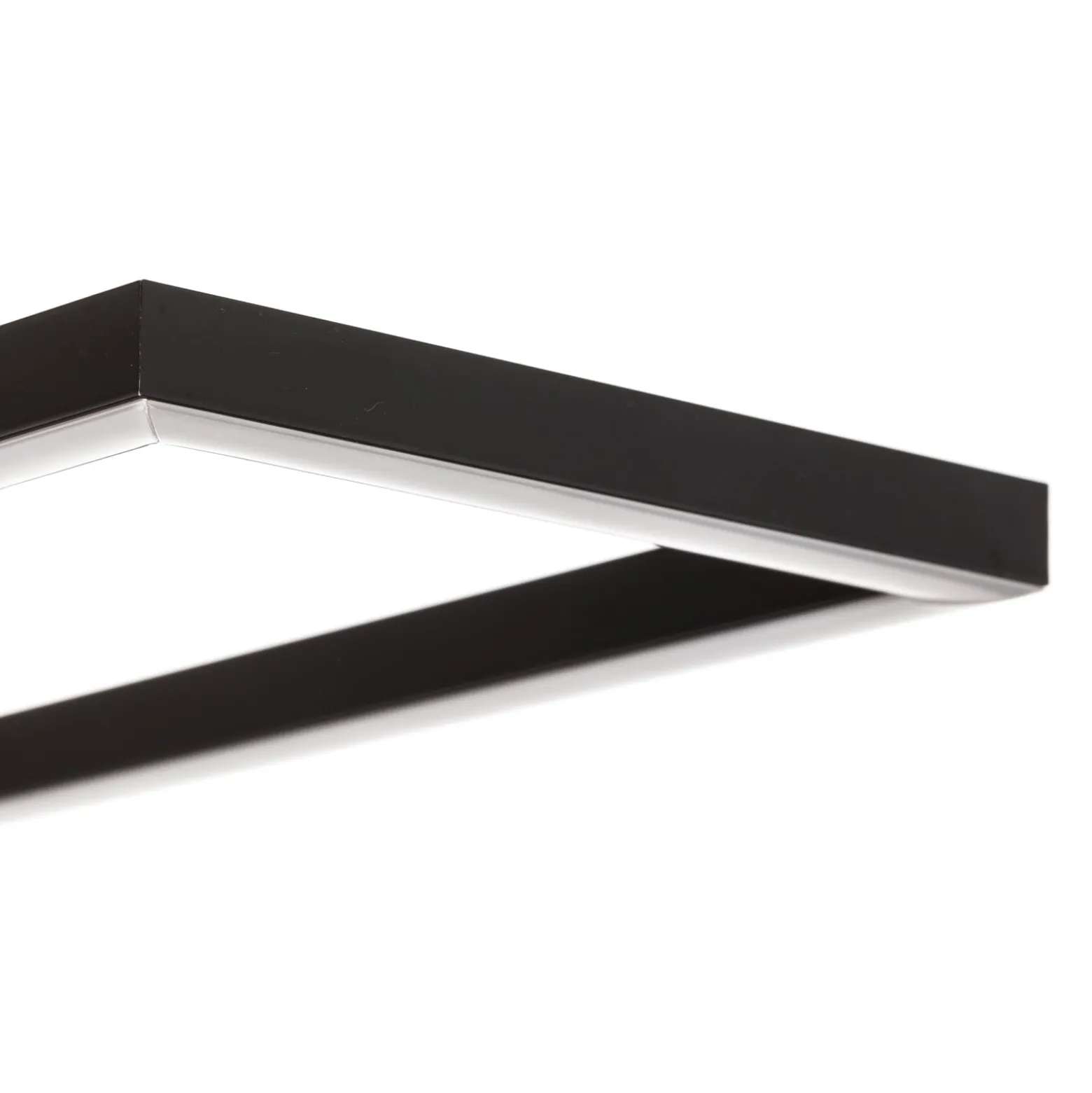 LED-Deckenlampe Frame, Fernbedienung, schwarz