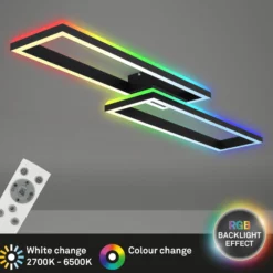 LED-Deckenlampe Frame 2-flg RGBW Backlight 119,5cm