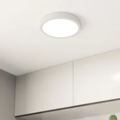 LED-Deckenlampe Fueva 5 IP44 3000K weiß Ø21cm