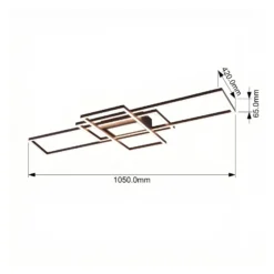 LED-Deckenlampe Irvine 3.000-6.500 K, anthrazit