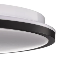 LED-Deckenlampe Lana, Backlighteffekt Ø28 schwarz