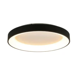 LED-Deckenlampe Niseko II CCT Fernbedienung, Ø 50cm, schwarz