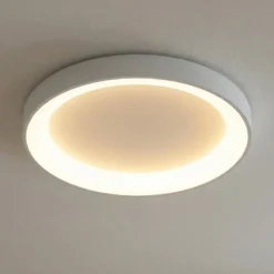 LED-Deckenlampe Niseko II, CCT, Fernbedienung, Ø 65 cm, weiß