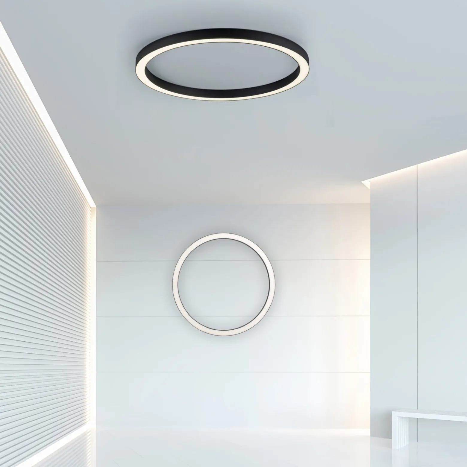 LED-Deckenlampe PURE Lines Round, Ø 70 cm, graphite, CCT