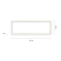 LED-Deckenlampe PURE Lines Square, 110 cm, graphite, Remote