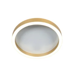 LED-Deckenlampe Ringlux goldfarben, Ø 40 cm, Metall, 2.700 K