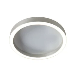 LED-Deckenlampe Ringlux stahlgrau, Ø 30 cm, Metall, 2.700 K