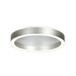 LED-Deckenlampe Ringlux stahlgrau, Ø 30 cm, Metall, 2.700 K