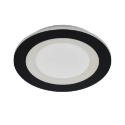 LED-Deckenlampe Ringo, Ø 39 cm, schwarz/weiß Eisen/Acryl CCT
