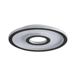 LED-Deckenlampe Roundel, weiß/schwarz, Ø 35 cm, Eisen/Acryl