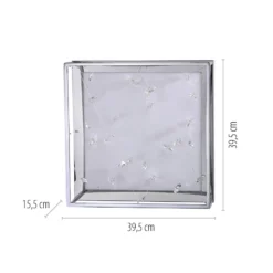 LED-Deckenlampe SKINA, chrom, 40 cm, CCT, dim, Fernbedienung