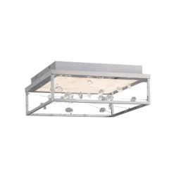 LED-Deckenlampe SKINA, chrom, 40 cm, CCT, dim, Fernbedienung