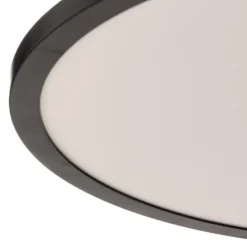 LED-Deckenlampe Tuco CCT, dimmbar, schwarz Ø 50 cm