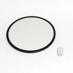 LED-Deckenlampe Tuco CCT, dimmbar, schwarz Ø 50 cm