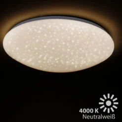 LED-Deckenlampe Vipe, Sternenhimmel-Effekt, 49 cm