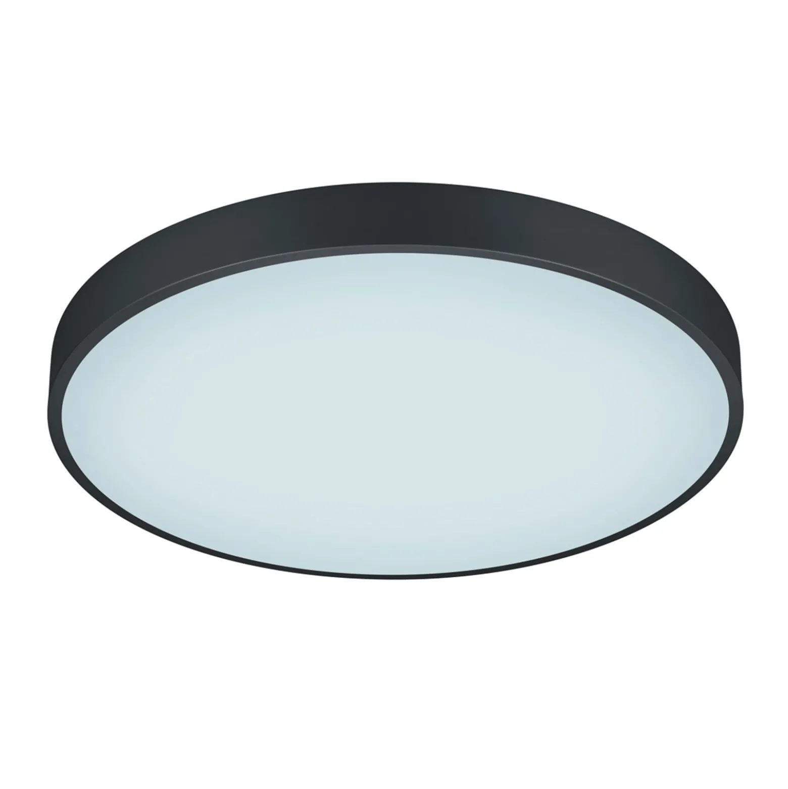 LED-Deckenlampe Waco, CCT, Ø 49,5 cm, schwarz matt