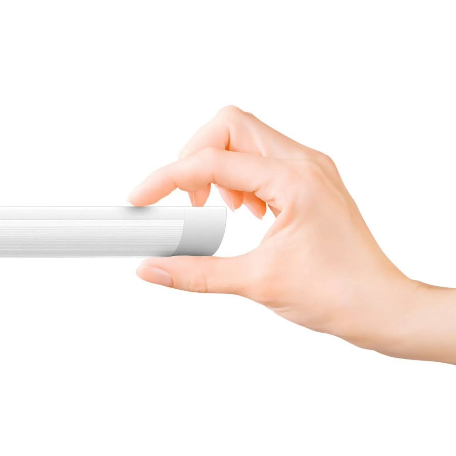 LED-Deckenleuchte Batten, Länge 60 cm, Alu, weiß, 4.000 K