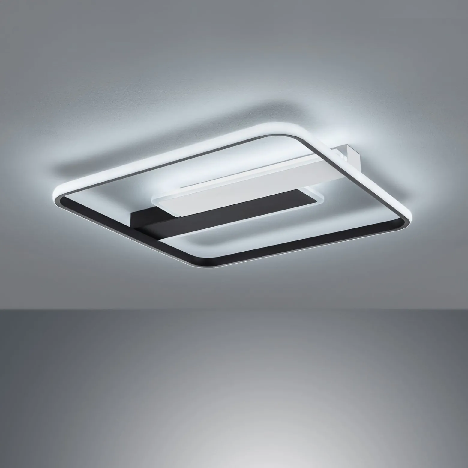 LED-Deckenleuchte Blithe 50x50cm, Rahmen
