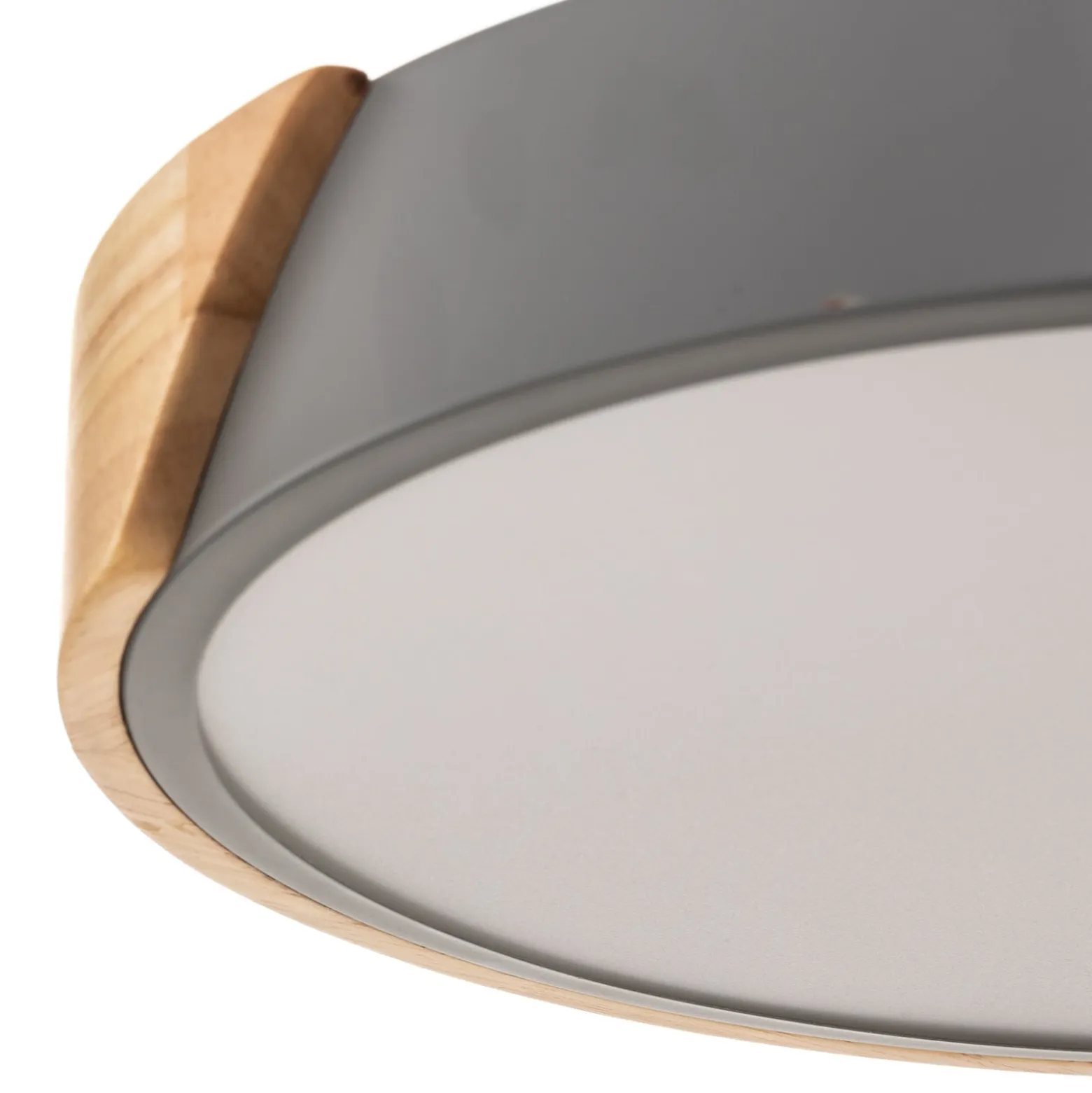 LED-Deckenleuchte Borneo mit Holz-Rahmen