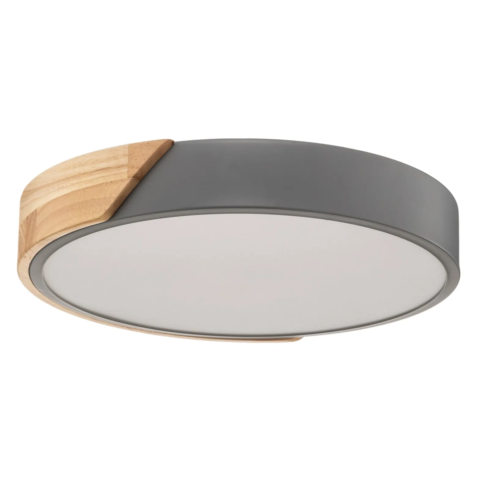 LED-Deckenleuchte Borneo mit Holz-Rahmen
