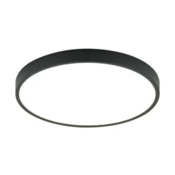 LED-Deckenleuchte Bully in Schwarz, 3.000 K, Ø28cm